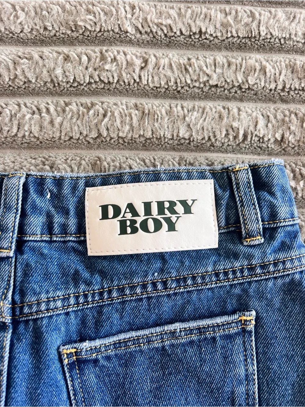 Dairy Boy Bambi Micro Mini Skirt Dark Wash Size 24 - Picture 9 of 12